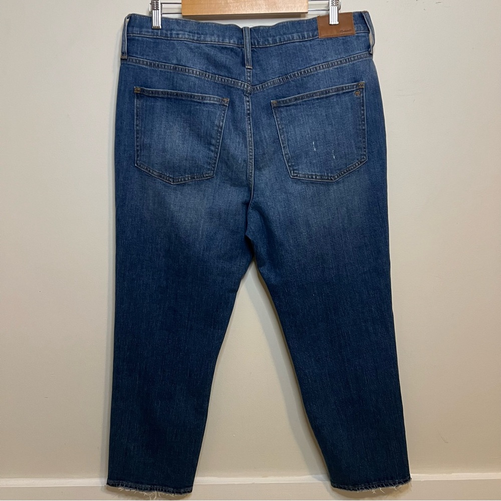 Women’s Madewell Blue Jeans Perfect Vintage Crop Jean Western Denim Classic - Picture 4 of 7
